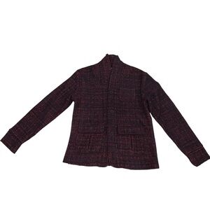 *Descendant of Thieves By: Dres Ladro Red & Black Knit Jacket Blazer Mens Small